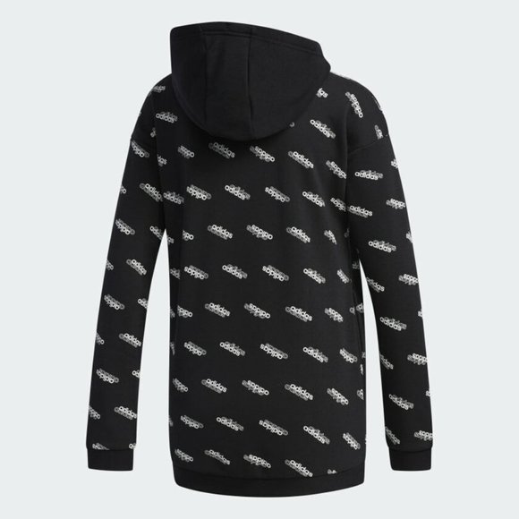 Adidas Sport Inspired Women's Black White Favorites Comfy Hoodie Size xs FN0942 - Picture 4 of 7